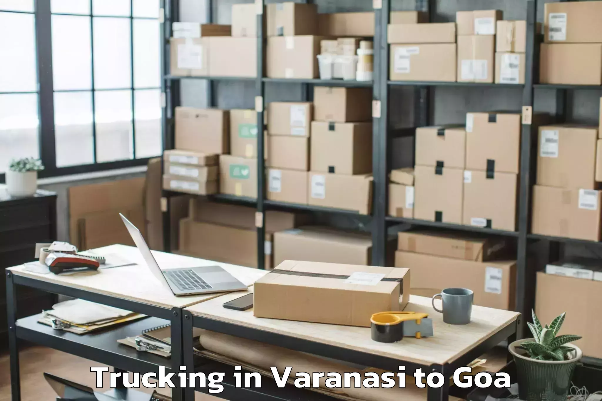 Top Varanasi to Sanvordem Trucking Available